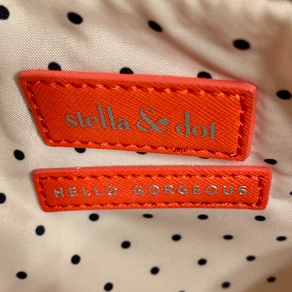 Stella & Dot Capri Pouch in Poppy/Elephant - Picture 4 of 6